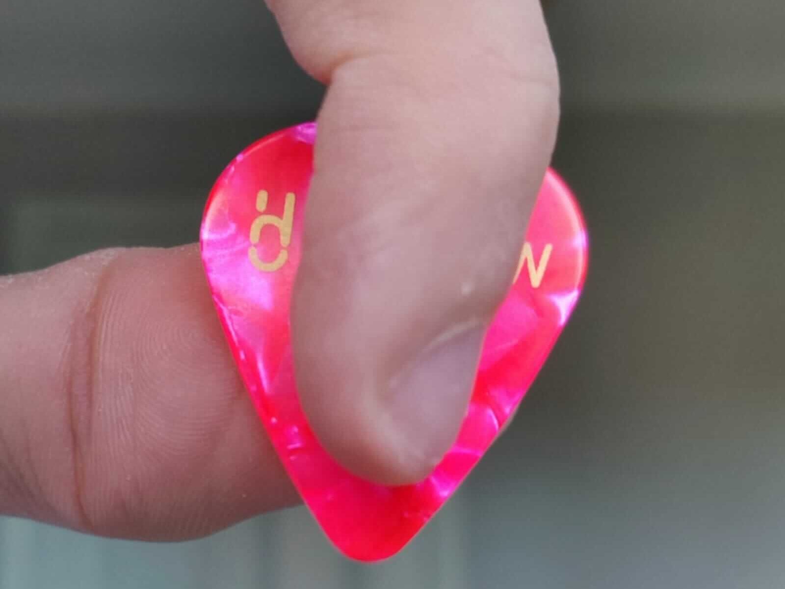 How to hold the pick for playing solos, riffs and melodies.