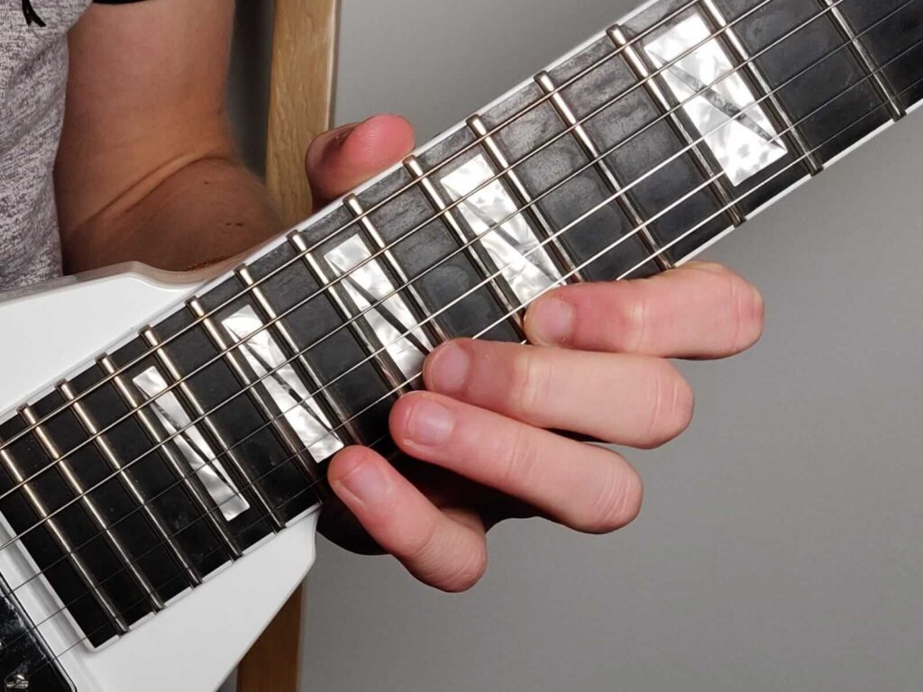 Guitar video camera angle - the instructional close up shot